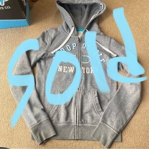 AEROPOSTLE grey 2000s Y2K sweater